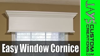 Easy DIY Window Cornice  177 [upl. by Aicul216]