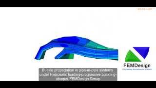 Buckle propagation in pipeinpipe systems under hydrostatic loadingprograssive buckling [upl. by Nolyat]