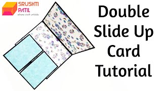 Double Slide Up Card Tutorial by Srushti Patil [upl. by Buiron553]