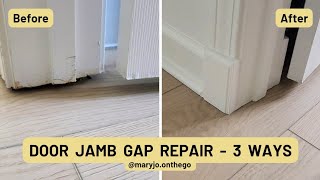 3 ways to repair door jamb gaps after changing out your flooring [upl. by Krahling]