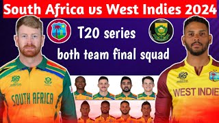 South Africa vs West Indies T20 series 2024 schedule  SA vs WI [upl. by Stephanie]