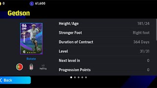 How To Train Gedson in eFootball 2024 [upl. by Keyes]