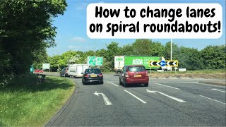 Watch this on Spiral roundabouts Understanding and changing lanes  multi lanes [upl. by Rebm973]