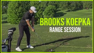 Brooks Koepka Range Session in One Minute Fast Cut [upl. by Enelrihs]