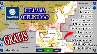 Peta Navionic BoatingHd FULL ASIA Offline installer [upl. by Aihsikal226]