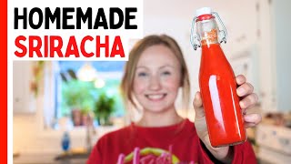 Homemade Sriracha Hot Sauce Recipe  Better Than Store Bought [upl. by Eisiam]