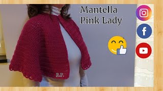 Mantella alluncinetto Pink Lady tutorial uncinettomantellauncinetto [upl. by Ellehcal]