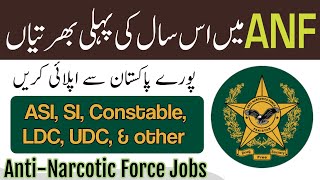 ANF jobs 2024Anti narcotics force jobs 2024ANF latest jobs 2024latest jobs in pakistan today 2024 [upl. by Elbertina]