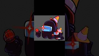 FNF SPEEDPAINT Black Imposter Among us Speed Drawing fnf fnfmod art speedpaint [upl. by Brose357]