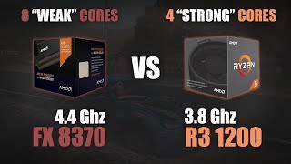 FX 8370 vs Ryzen 3 1200  AMD FX Still good in 2018  720p 1080p amp 1440p Gaming Benchmarks [upl. by Biel708]