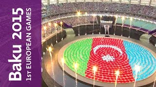 Baku 2015 European Games Opening Ceremony highlights  Baku 2015 [upl. by Onra]