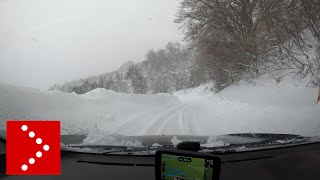 Neve camera car lungo la strada per Capracotta [upl. by Roee]