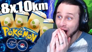 Hatched 12× 12km Eggs For rare Pokémon [upl. by Ahtiekal]