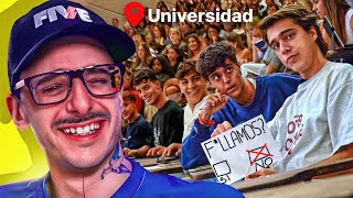 dos tiktokers se hacen pasar por estudiantes de la universidad [upl. by Alleiram771]