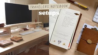 How to set up a TN  Inserts amp jump bands  With TPS Oct Kit  B6 travelers notebook flip [upl. by Schlessinger]