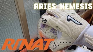 Guantes de portero Rinat Aries nemesis pro AXG Test de agua [upl. by Mines36]