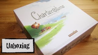 Unboxing  Charterstone Feuerland 2017 [upl. by Tanaka962]