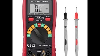 Recensione ITA Tacklife DM02A Versione Classica Multimetro Digitale Multi Tester [upl. by Bazluke]