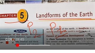 ICSE class 9 geography chapter 5 Landforms of the earth [upl. by Gabrielson]