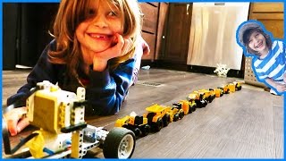 Toy Trucks Train with Lego Technic [upl. by Adnerol767]