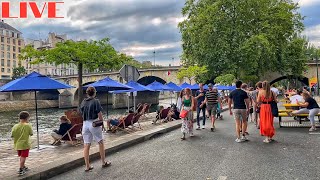 🇫🇷PARIS Paris Plages 2023 Walk Live Streaming 09July2023 [upl. by Assena]