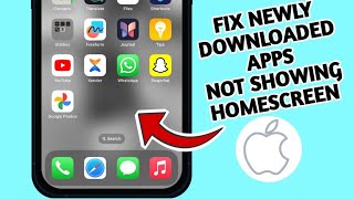 Fix Newly Downloaded Apps Not Showing iPhone Homescreen [upl. by Adyaj]