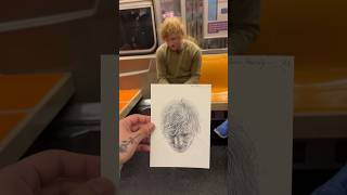 Drawing celebrities on the NYC subway and getting their reactions [upl. by Chandos]