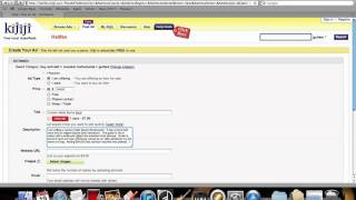 How to post an add to kijiji [upl. by Einuj]