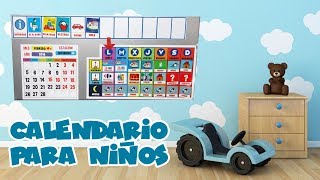 CALENDARIO AGENDA PARA NIÑOS  Como la usamos [upl. by Shelden]