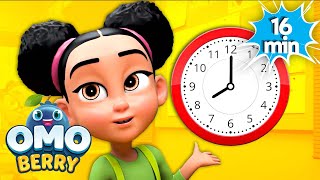 Let’s Learn About Clocks and Time  Educational Nursery Rhymes  OmoBerry [upl. by Aurita]