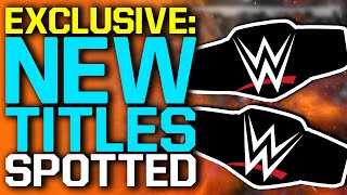 EXCLUSIVE New WWE Titles Spotted Backstage At Raw  SmackDown Star “Opening Door” For Free Agent [upl. by Engedus]