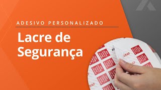 Adesivo Lacre de Segurança Personalizado [upl. by Aniar791]