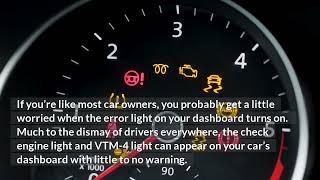 What Does Check Engine and Vtm 4 Light Mean [upl. by Coretta]