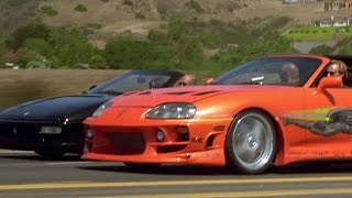 FAST and FURIOUS  Supra Test Drive Supra vs Ferrari 1080HD [upl. by Wight]