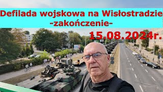 Czołgi Abrahms na defiladzie wojskowej na warszawskiej Wisłostradzie  15082024r [upl. by Nyladnohr]