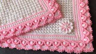 Easy crochet baby blanketcraft amp crochet blanket pattern 2361 [upl. by Barcellona]