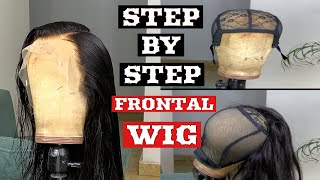 VERY DETAILED HOW TO MAKE A FRONTAL WIG  BEGINNERS STEP BY STEP [upl. by Lipinski]