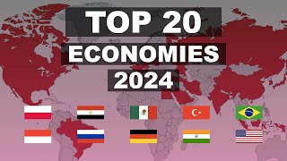 Top 20 Economies by GDP PPP 2024  Largest Economies 2024  Facts Nerd [upl. by Dix419]