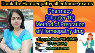 UPSSSC DSSSB Homeopathy pharmacy chapyer 10All Homeopathy entrance exam Dr Manisha Dubey [upl. by Ahcsatan384]