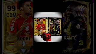 Rodri🇪🇸🥶 VS Kanté🇫🇷🥵 Fifa Card Comparison 💪🏻⚡shortsyoutubemusicviralvideoviralshortsindia [upl. by Bonine850]