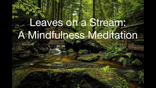 Leaves on a Stream Mindfulness Meditation [upl. by Tnarb]