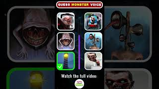 Can you guess the Monsters voice correctly Which Monsters voice is the scariest  Eat Monsters [upl. by Anidan435]