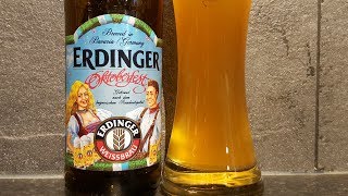 Erdinger Oktoberfest Weissbier By Erdinger Weissbräu  German Craft Beer Review [upl. by Amlev149]