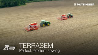 PÖTTINGER  TERRASEM Seed drills  Perfect efficient sowing [upl. by Aydidey]