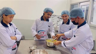 Bakery training Nepal  How to make Chocolate Brownie  chocolate  Sweet  Dry cake [upl. by Wernher122]