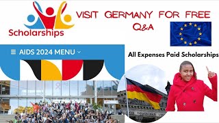 Move to Germany with HIV amp AIDS Conference Scholarship 2024Qamp A  Travel iammarwa travel germany [upl. by Aihpos304]