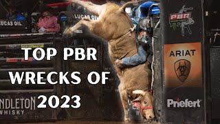 Crash and ClashThe Most Unforgettable Bull Riding Wrecks of 2023 [upl. by Timofei]