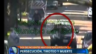 Persecución tiroteo y muerte el video  Telefe Noticias [upl. by Cassiani]