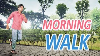 MORNING WALK  Hindi Comedy Video  Pakau TV Channel [upl. by Nayarb]