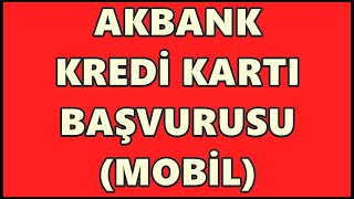 Akbank Kredi Kartı Başvurusu  Wings  Axess  Başvuru Sorgulama  En Kolay Kredi Kartı Veren Banka [upl. by Fulcher]